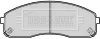 BBP2180 BORG & BECK Комплект тормозных колодок, дисковый тормоз