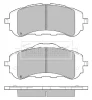 BBP2450 BORG & BECK Комплект тормозных колодок, дисковый тормоз