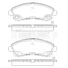 BBP2664 BORG & BECK Комплект тормозных колодок, дисковый тормоз