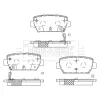 Превью - BBP2818 BORG & BECK Комплект тормозных колодок, дисковый тормоз (фото 2)