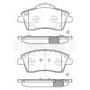 Превью - BBP2845 BORG & BECK Комплект тормозных колодок, дисковый тормоз (фото 2)