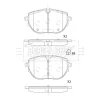 BBP2881 BORG & BECK Комплект тормозных колодок, дисковый тормоз