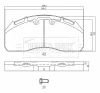 BBP33004 BORG & BECK Комплект тормозных колодок, дисковый тормоз