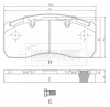 BBP33013 BORG & BECK Комплект тормозных колодок, дисковый тормоз