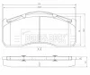 BBP33022 BORG & BECK Комплект тормозных колодок, дисковый тормоз