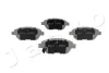 Превью - 500076 JAPKO Комплект тормозных колодок, дисковый тормоз (фото 3)