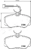 Превью - 500218 JAPKO Комплект тормозных колодок, дисковый тормоз (фото 2)