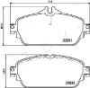 Превью - 500529 JAPKO Комплект тормозных колодок, дисковый тормоз (фото 2)