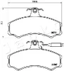 Превью - 500606 JAPKO Комплект тормозных колодок, дисковый тормоз (фото 2)