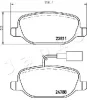 Превью - 510206 JAPKO Комплект тормозных колодок, дисковый тормоз (фото 2)