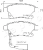 Превью - 510308 JAPKO Комплект тормозных колодок, дисковый тормоз (фото 2)