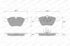 151-1268 WEEN Комплект тормозных колодок, дисковый тормоз