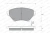 151-2271 WEEN Комплект тормозных колодок, дисковый тормоз