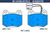 B1.G102-0170.2 GALFER Комплект тормозных колодок, дисковый тормоз