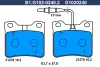 B1.G102-0240.2 GALFER Комплект тормозных колодок, дисковый тормоз