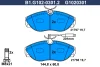 B1.G102-0301.2 GALFER Комплект тормозных колодок, дисковый тормоз