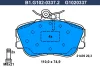 B1.G102-0337.2 GALFER Комплект тормозных колодок, дисковый тормоз