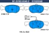 B1.G102-0340.2 GALFER Комплект тормозных колодок, дисковый тормоз