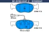 B1.G102-0341.2 GALFER Комплект тормозных колодок, дисковый тормоз