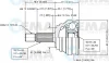 18234 VEMA Шарнирный комплект, приводной вал