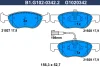 B1.G102-0342.2 GALFER Комплект тормозных колодок, дисковый тормоз