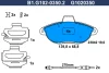 B1.G102-0350.2 GALFER Комплект тормозных колодок, дисковый тормоз