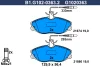 B1.G102-0363.2 GALFER Комплект тормозных колодок, дисковый тормоз