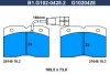 B1.G102-0428.2 GALFER Комплект тормозных колодок, дисковый тормоз