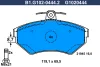 B1.G102-0444.2 GALFER Комплект тормозных колодок, дисковый тормоз