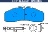 B1.G102-0445.2 GALFER Комплект тормозных колодок, дисковый тормоз