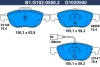 B1.G102-0500.2 GALFER Комплект тормозных колодок, дисковый тормоз