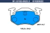 B1.G102-0522.2 GALFER Комплект тормозных колодок, дисковый тормоз
