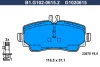 B1.G102-0615.2 GALFER Комплект тормозных колодок, дисковый тормоз