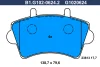 B1.G102-0624.2 GALFER Комплект тормозных колодок, дисковый тормоз