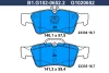 B1.G102-0652.2 GALFER Комплект тормозных колодок, дисковый тормоз