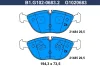 B1.G102-0683.2 GALFER Комплект тормозных колодок, дисковый тормоз