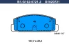 B1.G102-0721.2 GALFER Комплект тормозных колодок, дисковый тормоз