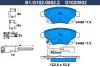 B1.G102-0802.2 GALFER Комплект тормозных колодок, дисковый тормоз