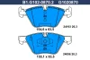B1.G102-0870.2 GALFER Комплект тормозных колодок, дисковый тормоз