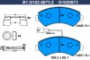 B1.G102-0873.2 GALFER Комплект тормозных колодок, дисковый тормоз