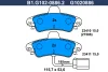 B1.G102-0886.2 GALFER Комплект тормозных колодок, дисковый тормоз