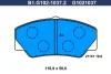 B1.G102-1037.2 GALFER Комплект тормозных колодок, дисковый тормоз