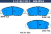 B1.G102-1103.2 GALFER Комплект тормозных колодок, дисковый тормоз