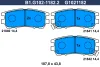 B1.G102-1182.2 GALFER Комплект тормозных колодок, дисковый тормоз