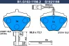 B1.G102-1198.2 GALFER Комплект тормозных колодок, дисковый тормоз