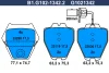 B1.G102-1342.2 GALFER Комплект тормозных колодок, дисковый тормоз