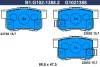 B1.G102-1388.2 GALFER Комплект тормозных колодок, дисковый тормоз