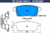 B1.G120-1007.2 GALFER Комплект тормозных колодок, дисковый тормоз