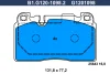 B1.G120-1098.2 GALFER Комплект тормозных колодок, дисковый тормоз