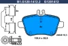 B1.G120-1412.2 GALFER Комплект тормозных колодок, дисковый тормоз